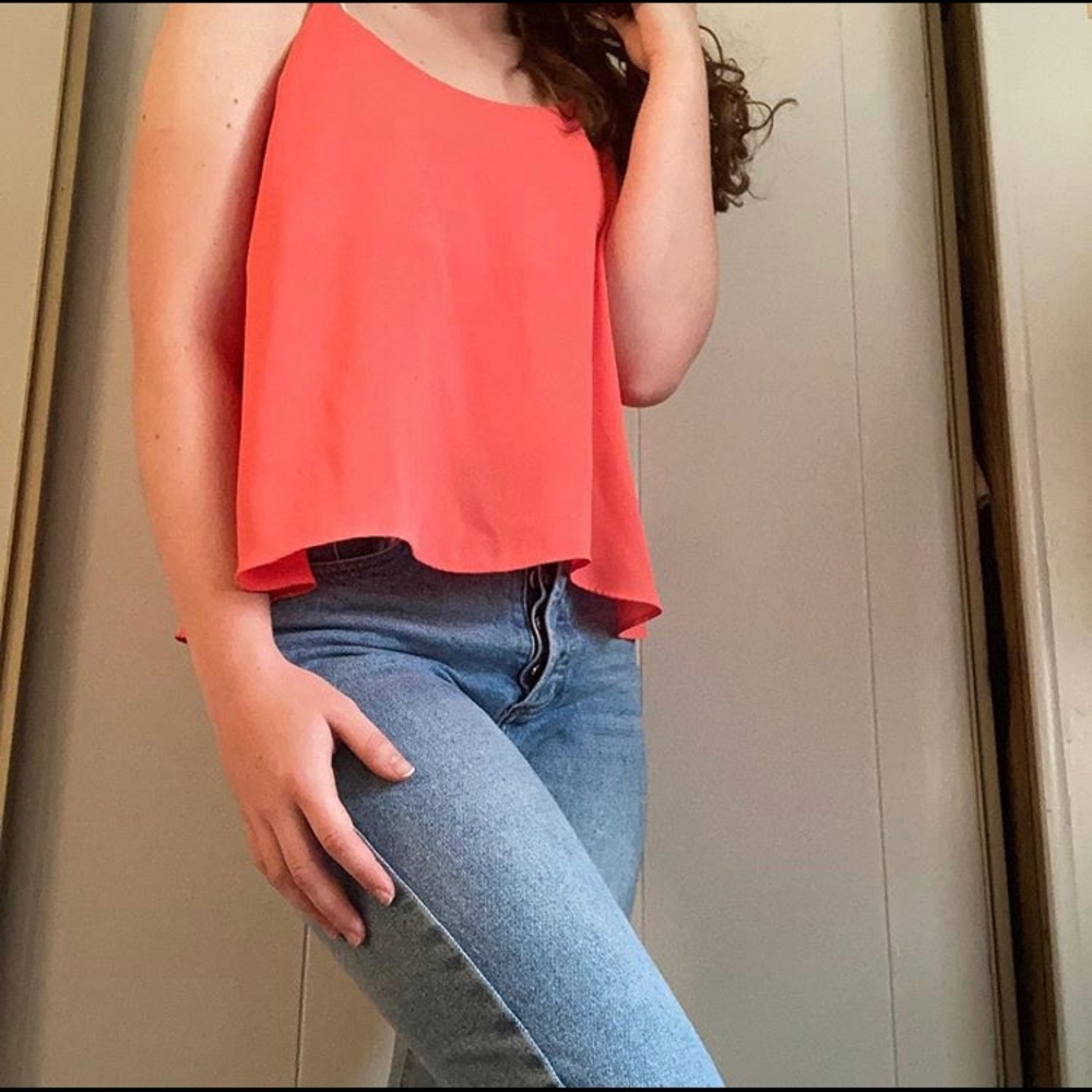 Flowy Peach Summer Tank Top Forever 21